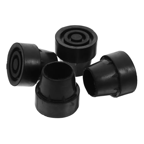 HONITANO 4 Stück Rutschfeste Gummifüße für Trampolinbeine Stoßdämpfend Verschleißfest Einfache Montage Stabile Trampolin beinkappen für Mehr Beim Springen von HONITANO