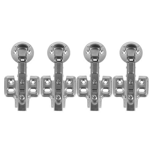 HONITANO 4 Stück Teiliges Edelstahl Soft close Scharniere für Rahmenlose Küchenschränke Geräuschloser Dämpfer Topfbohrung Einfache Montage für Volle Überdeckung von Schranktüren HONITANO 4 Stück Teiliges Edelstahl Soft close Scharniere für Rahmenlose Küchenschränke Geräuschloser Dämpfer Topfbohrung Einfache Montage für Volle Überdeckung von Schranktüren von HONITANO