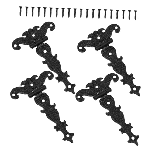 HONITANO 4 Stück Teiliges Europäischer Stil Scharnier aus Holz für Holzkisten und Geschenkboxen Langlebiges Stabiles Retro holzbox scharnier Zubehör in Schwarz HONITANO 4 Stück Teiliges Europäischer Stil Scharnier aus Holz für Holzkisten und Geschenkboxen Langlebiges Stabiles Retro holzbox scharnier Zubehör in Schwarz von HONITANO