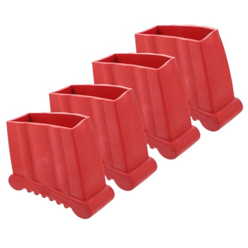 HONITANO 4 Stück Teiliges Gummifüße für Leitern Rutschfest Robust Langlebig Leiterfußschutz Ersatzkappen für Klappleitern Falttreppen Antirutsch Fußabdeckungen für Mehr Stabilität und von HONITANO