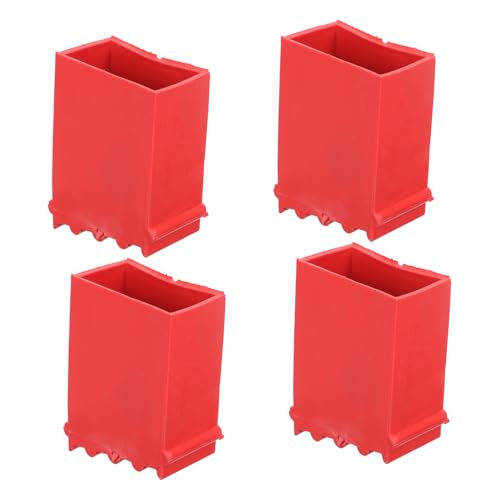 HONITANO 4 Stück Teiliges Leiterfußschutz Robustem Rutschfestem Gummi Verschleißfest mit Verdickter Auflagefläche für Stabile Leiterstandfestigkeit und Effektiven Bodenschutz bei Treppen von HONITANO