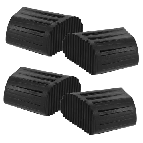 HONITANO 4 Stück Teiliges Leiterfußschutz Rutschfestem Gummi Strapazierfähige Ersatzfüße für Haushaltsleitern Schützende Fußkappen für Treppen und Boden Einfache Montage Sicherer Stand von HONITANO