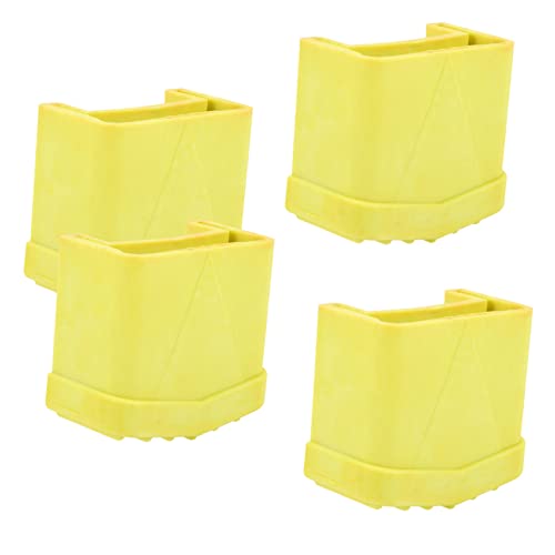 HONITANO 4 Stück Teiliges Leiterfußschutz aus Dickem Rutschfestem Gummi Leiterfüße Abdeckungen für Aluminiumleitern Verschleißfeste Fußkappen Schutz für Böden und Sichere Nutzung im Innen von HONITANO