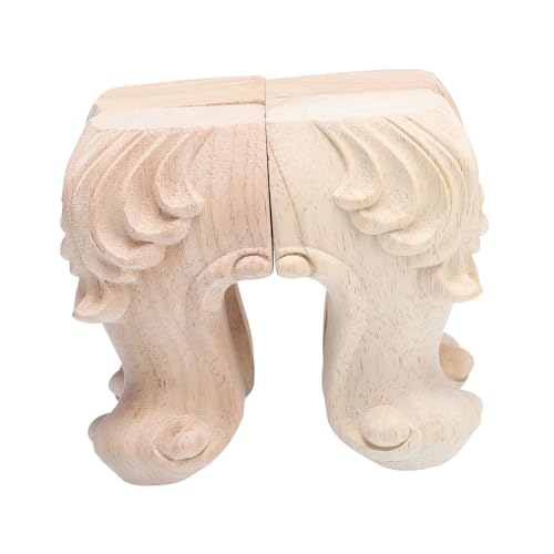 HONITANO 4 Stück Teiliges Massivholz Möbelbeine im Europäischen Vintage Stil Handgeschnitzte Tischbeine aus Natürlichem Rubberwood mit Originaler Holzmaserung Stabile und Belastbare HONITANO 4 Stück Teiliges Massivholz Möbelbeine im Europäischen Vintage Stil Handgeschnitzte Tischbeine aus Natürlichem Rubberwood mit Originaler Holzmaserung Stabile und Belastbare von HONITANO