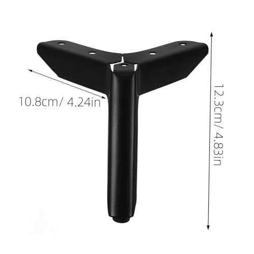 HONITANO 4 Stück Teiliges Metall möbelfüße Schwarz mit Gummipads rutschfest für Kommoden Couch Stuhl Tisch Stabile Möbelbeine Moderner Flugzeugstil Einfache Montage HONITANO 4 Stück Teiliges Metall möbelfüße Schwarz mit Gummipads rutschfest für Kommoden Couch Stuhl Tisch Stabile Möbelbeine Moderner Flugzeugstil Einfache Montage von HONITANO
