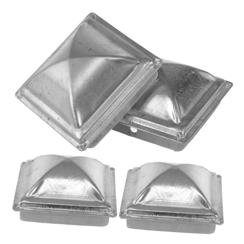 HONITANO 4 Stück Teiliges Metallzaunpfosten kappen Robuste Eisenabdeckung für Quadratische Geländerpfosten Wetterbeständig Dekorativ Schutzkappen für Zaun Tor Verkehrsabsperrung Handlauf HONITANO 4 Stück Teiliges Metallzaunpfosten kappen Robuste Eisenabdeckung für Quadratische Geländerpfosten Wetterbeständig Dekorativ Schutzkappen für Zaun Tor Verkehrsabsperrung Handlauf von HONITANO