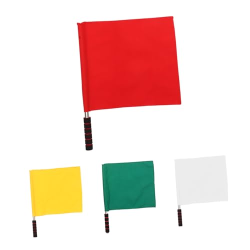 HONITANO 4 Stück Teiliges Schiedsrichter Signalflaggen aus Leichte Fußball Handflaggen in Rot Weiß Gelb Grün Robust und Vielseitig für Sportveranstaltungen HONITANO 4 Stück Teiliges Schiedsrichter Signalflaggen aus Leichte Fußball Handflaggen in Rot Weiß Gelb Grün Robust und Vielseitig für Sportveranstaltungen von HONITANO