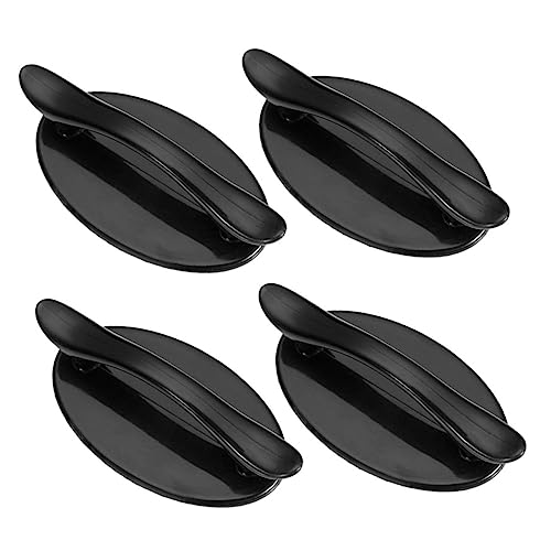 HONITANO 4 Stück Teiliges Selbstklebendes Schubladengriff Robustem Abs Einfache Montage ohne Bohren für Schrank Fenster Kleiderschrank Schiebetür und Möbel Geeignet Stark Haftend Schwarz HONITANO 4 Stück Teiliges Selbstklebendes Schubladengriff Robustem Abs Einfache Montage ohne Bohren für Schrank Fenster Kleiderschrank Schiebetür und Möbel Geeignet Stark Haftend Schwarz von HONITANO