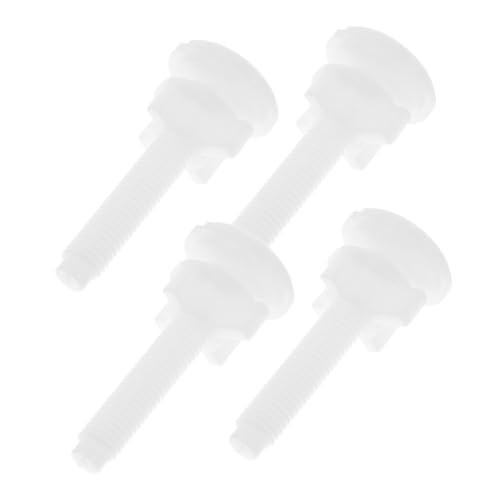 HONITANO 4 Stück Teiliges Toilettensitz Schrauben Langlebige Wc Deckel Befestigungsschrauben Einfach zu Montierende Toilettensitz Zubehör Passend für Bad Wc Sitz Robust und Praktisch von HONITANO