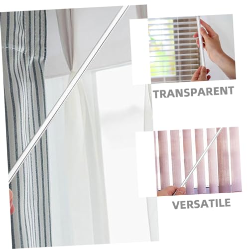 HONITANO 4 Stück Teiliges Transparenter Jalousienstab Ersatz mit Haken Einfacher Montage Vielseitig Kompatibel Stilvoller Fensterrollo Öffner Zubehör für Gardinen und Vorhänge von HONITANO