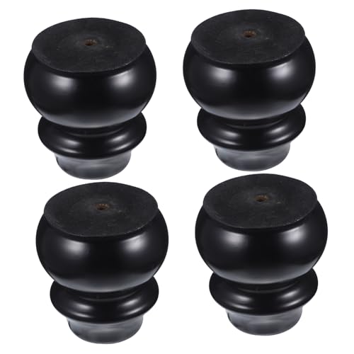 HONITANO 4 Stück Massivholz Möbelbeine Dunkel Lackierte Sofa Ersatzbeine Konische Möbelfüße Für Schrank Tisch Und Stuhl Langlebig Und Stilvoll Für Moderne Wohnkultur von HONITANO