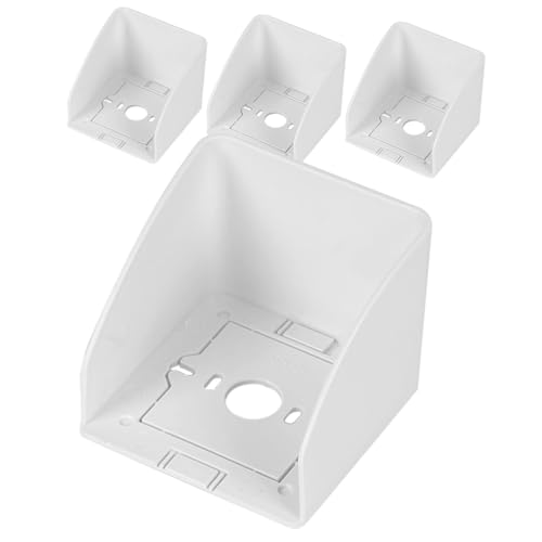 HONITANO 4 Stück Teiliges Wetterfestes Steckdosenabdeckungs Hochwertigem Kunststoff Spritzwassergeschützt und Stoßfest für Elektrofahrzeug ladestationen Außenbereich und Gewerbliche von HONITANO