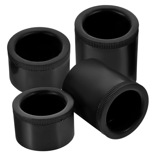 HONITANO 4 Stück Verstellbare Möbelbeine Teiliges aus Robustem Abs Höhenverstellbare Stützfüße für Sofa Schrank Couch Tv Möbel und Schreibtisch Einfache Montage Schwarze Möbelbeine von HONITANO