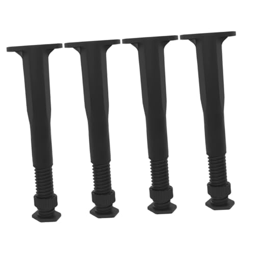 HONITANO 4 Stück Verstellbare Möbelfüße Kunststoff Stabile Ersatz Beine für Sofa Tisch Schrank DIY Möbelbeine Schwarz Langlebig und Einfach zu Montieren HONITANO 4 Stück Verstellbare Möbelfüße Kunststoff Stabile Ersatz Beine für Sofa Tisch Schrank DIY Möbelbeine Schwarz Langlebig und Einfach zu Montieren von HONITANO