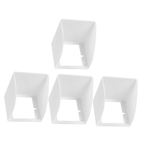 HONITANO 4 Stück Wasserdichte Steckdosenabdeckung aus Robustem Kunststoff Schutzbox für Außensteckdosen Stabile Schutzabdeckung für Stromstecker Geeignet für Haus Gewerbe und von HONITANO