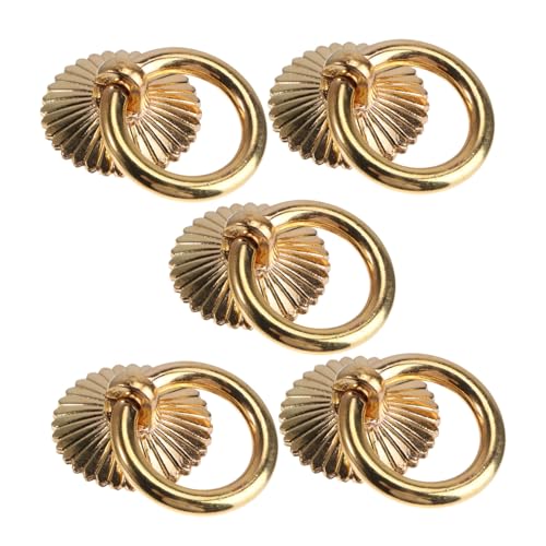 HONITANO 5 Stück Möbelgriffe Goldfarbene Vintage Schrankgriffe aus Antike Ringgriffe für Küchenschränke und Kommoden Stabile Montage Glatte Oberfläche für Komfortablen Griff HONITANO 5 Stück Möbelgriffe Goldfarbene Vintage Schrankgriffe aus Antike Ringgriffe für Küchenschränke und Kommoden Stabile Montage Glatte Oberfläche für Komfortablen Griff von HONITANO