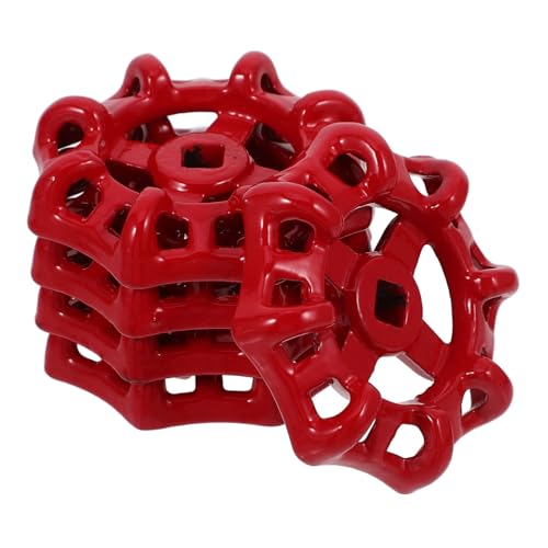 HONITANO 5 Stück Teiliges Ventilhandrad Rotes Wasserauslauf Griff Passend für Außenwasserhähne Gartenschlauch Ersatzteil Leicht Tragbar und Dekorativ von HONITANO