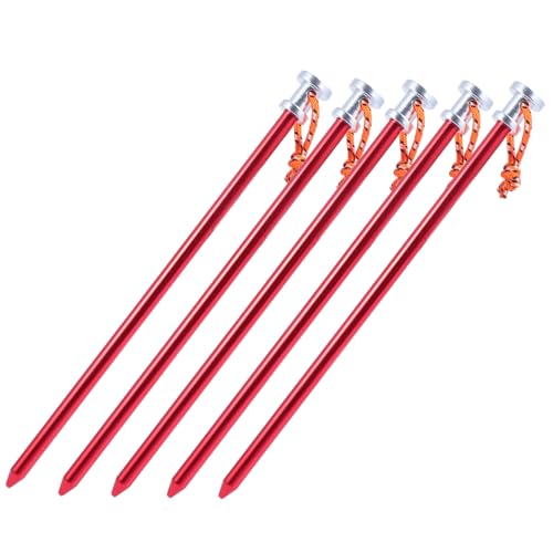 HONITANO 5 Stück Teiliges Zeltheringe aus Rostfrei Robust und Langlebig Geeignet für Outdoor Camping Zelte Markisen Gras und Schnee Inklusive Befestigungsseil Einfache Handhabung HONITANO 5 Stück Teiliges Zeltheringe aus Rostfrei Robust und Langlebig Geeignet für Outdoor Camping Zelte Markisen Gras und Schnee Inklusive Befestigungsseil Einfache Handhabung von HONITANO
