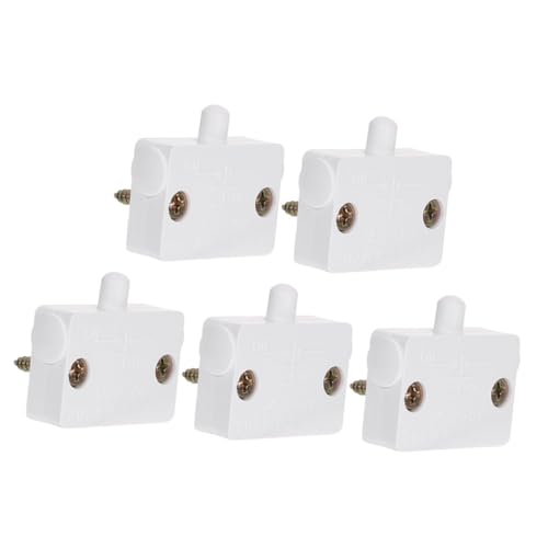 HONITANO 5 Stück Türkontaktschalter Wardrobe Light Off Praktischer Türkontakt schalter für Schrankbeleuchtung Einfache Installation ohne Türänderung Hochwertiger materialmix von HONITANO