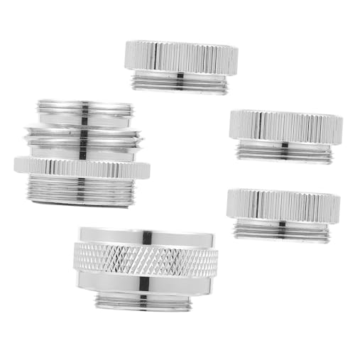 HONITANO 5 Stück Wasserhahn Adapter Teiliges aus Robustem Material Kompakt Präzise Verarbeitet Passend für Küchen und Badezimmerarmaturen für Gartenschläuche Wasserfilter und Sprühaufsätze HONITANO 5 Stück Wasserhahn Adapter Teiliges aus Robustem Material Kompakt Präzise Verarbeitet Passend für Küchen und Badezimmerarmaturen für Gartenschläuche Wasserfilter und Sprühaufsätze von HONITANO