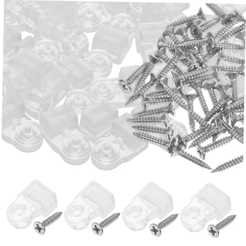 HONITANO 50 Stück Teiliges Glasscheibenhalter Verstellbare Winkel Transparente Kunststoff clips für Spiegel und Schranktüren Einsetzbar Einfache Montage Sichere Glasbefestigung HONITANO 50 Stück Teiliges Glasscheibenhalter Verstellbare Winkel Transparente Kunststoff clips für Spiegel und Schranktüren Einsetzbar Einfache Montage Sichere Glasbefestigung von HONITANO