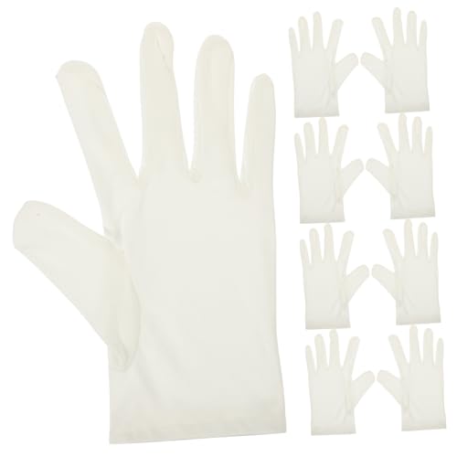 HONITANO 6 Paare Mikrofaser Handschuhe Antistatisch Dehnbar Waschbar Vielseitig für Schmuckinspektion Kosmetik Etikette Uhr und Brillenreparatur Hautfreundlich Weiße HONITANO 6 Paare Mikrofaser Handschuhe Antistatisch Dehnbar Waschbar Vielseitig für Schmuckinspektion Kosmetik Etikette Uhr und Brillenreparatur Hautfreundlich Weiße von HONITANO