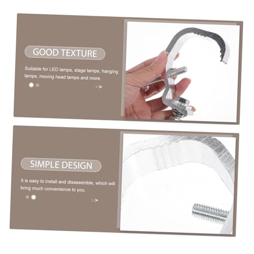 HONITANO 6 Stück Aluminium Bühnenlampen Haken Truss Klemmen Schwerlast Halterungen für Moving Head Lampen bis Tragkraft Einfache Montage und Verstellbare Schrauben HONITANO 6 Stück Aluminium Bühnenlampen Haken Truss Klemmen Schwerlast Halterungen für Moving Head Lampen bis Tragkraft Einfache Montage und Verstellbare Schrauben von HONITANO
