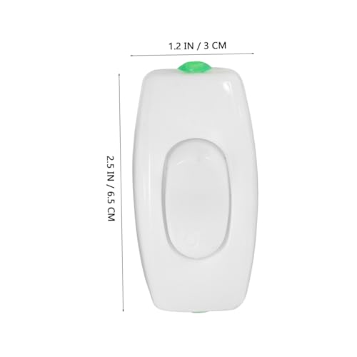 HONITANO 6 Stück Kompakter Einzelschalter für Nachttischlampen Einfacher Ein Ausschaltknopf Sicherer Halt durch Bodenslot Platzsparendes Design für Kleine Elektrogeräte und Schnellen HONITANO 6 Stück Kompakter Einzelschalter für Nachttischlampen Einfacher Ein Ausschaltknopf Sicherer Halt durch Bodenslot Platzsparendes Design für Kleine Elektrogeräte und Schnellen von HONITANO