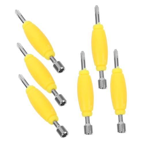 HONITANO 6 Stück Teiliges Fingerboard Werkzeug Doppelkopf Mini Schraubendreher Ergonomisch für Präzise Reparatur und Wartung Kompatibel mit Single und Double Bearing Finger Skateboards von HONITANO