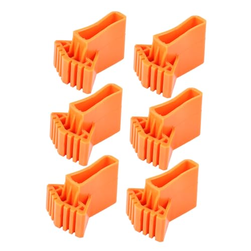 HONITANO 6 Stück Teiliges Kunststoff Leiterfußpolster Rutschfest Langlebig Leiterfüße Schutzmatten Rutschfeste Abdeckungen für Wohnzimmer Küche Büro Treppenpodest von HONITANO