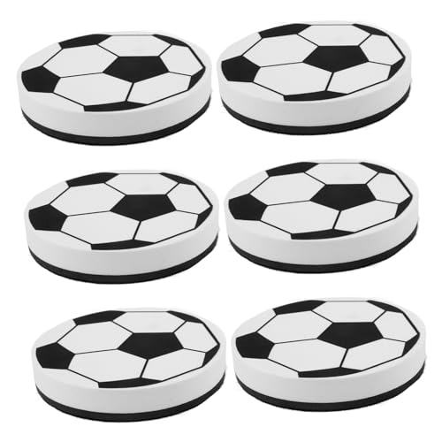 HONITANO 6 Stück Teiliges Magnetisches Whiteboard radierer Rundes Design Farbenfrohe Trockene Schwämme Wiederverwendbar Leicht Tragbar für Schule Büro Zuhause und Trainingsräume Geeignet von HONITANO