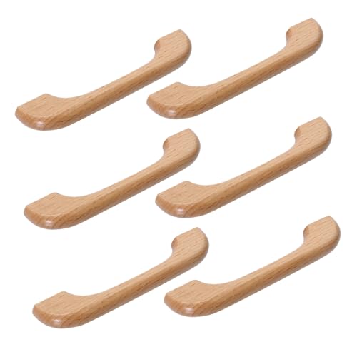 HONITANO 6 Stück Teiliges Möbelgriff aus Holz mit Lochabstand Brückenform Schrankgriff Langlebiger Schubladengriff für Kommoden und Küchenschränke Einfache Montage Natürliche Holzoptik HONITANO 6 Stück Teiliges Möbelgriff aus Holz mit Lochabstand Brückenform Schrankgriff Langlebiger Schubladengriff für Kommoden und Küchenschränke Einfache Montage Natürliche Holzoptik von HONITANO