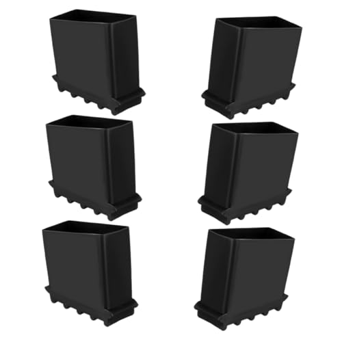 HONITANO 6 Stück Teiliges Rutschfeste Gummifüße für Stehleitern Verstärkte Leiterfüße mit Antirutschschutz Einsetzbar für Sichere Stabile Leiterbeine bei Glatten Böden von HONITANO