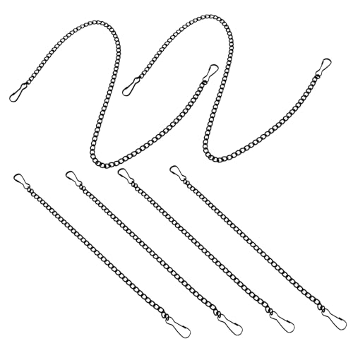 HONITANO 6 Stück Teiliges Schwarze Metall hängeschnur mit Haken Stabile Gliederkette und Vielseitige Aufhängung für Pflanzkörbe Vogelhäuser Schilder und Dekorationen im Garten HONITANO 6 Stück Teiliges Schwarze Metall hängeschnur mit Haken Stabile Gliederkette und Vielseitige Aufhängung für Pflanzkörbe Vogelhäuser Schilder und Dekorationen im Garten von HONITANO