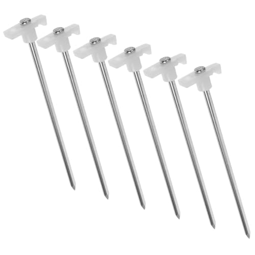 HONITANO 6 Stück Teiliges Schwere Metall Zeltheringe mit Spitzem Ende Rostfrei Robust und Tragbar Extra Dicke Bodenanker für Campingzelte Pavillons Sonnensegel Geeignet für Wiesenböden HONITANO 6 Stück Teiliges Schwere Metall Zeltheringe mit Spitzem Ende Rostfrei Robust und Tragbar Extra Dicke Bodenanker für Campingzelte Pavillons Sonnensegel Geeignet für Wiesenböden von HONITANO