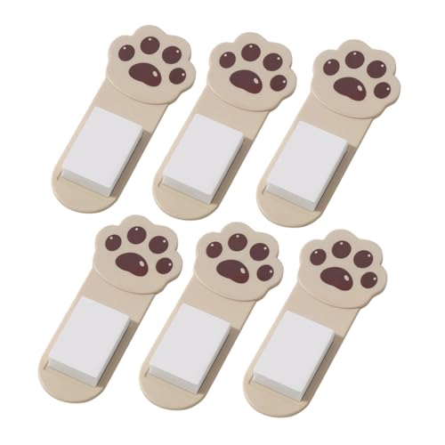 HONITANO 6 Stück Teiliges Selbstklebender Katzenpfoten Toilettendeckelheber Praktischer Wc Sitz Griff aus Langlebigem Kunststoff Hygienische und Bequeme Toilettendeckelbedienung für von HONITANO