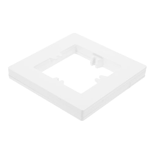 HONITANO 6 Stück Teiliges Wandabdeckungen für Steckdosen und Lichtschalter Weiße Dekorative Wandplatten zur Einfachen Montage Vielseitig Einsetzbar zur Reparatur und Verschönerung von von HONITANO