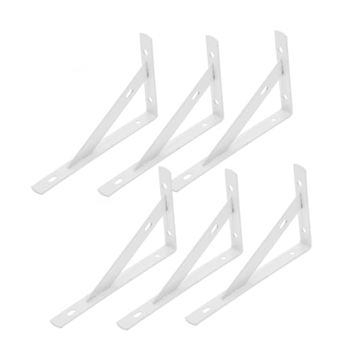 HONITANO 6 Stück Teiliges Wandregalhalter aus Metall Stabile Rostbeständige Regalbodenträger mit Haken Design Schwerlast Wandhalterung für Vielseitige Aufbewahrung in Garage Büro und HONITANO 6 Stück Teiliges Wandregalhalter aus Metall Stabile Rostbeständige Regalbodenträger mit Haken Design Schwerlast Wandhalterung für Vielseitige Aufbewahrung in Garage Büro und von HONITANO