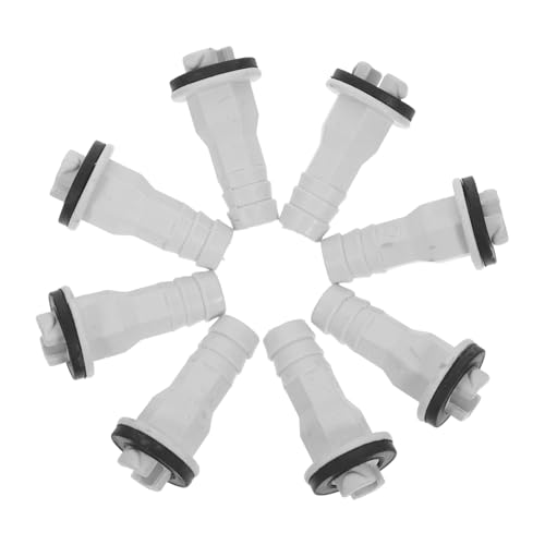 HONITANO 8 Stück Teiliges Ac Ablaufschlauch-adapter Gerade Anschlussstücke für Fenster Mini-split-klimaanlagen Wetterfeste Einfache Montage Kompatibel mit Zentralen und Tragbaren von HONITANO