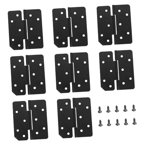 HONITANO 8 Stück Teiliges Klappbare Schwarze Eisenscharniere mit Automatischer Arretierung Verschleißfestem Geräuscharm für Möbel Klapptische und Haushaltsmöbel Langlebig und Platzsparend HONITANO 8 Stück Teiliges Klappbare Schwarze Eisenscharniere mit Automatischer Arretierung Verschleißfestem Geräuscharm für Möbel Klapptische und Haushaltsmöbel Langlebig und Platzsparend von HONITANO