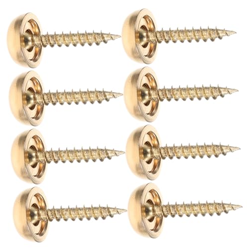 HONITANO 8 Stück Teiliges Messing Schrauben Kappen Dekorative Spiegel Befestigung Langlebige Zierschrauben Abdeckkappen für Möbel Glas Schilder Innen und Außen Geeignet HONITANO 8 Stück Teiliges Messing Schrauben Kappen Dekorative Spiegel Befestigung Langlebige Zierschrauben Abdeckkappen für Möbel Glas Schilder Innen und Außen Geeignet von HONITANO