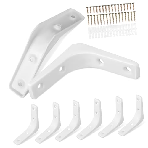 HONITANO 8 Stück Teiliges Regalwinkel Robustem Schwere Wandhalterung mit Abgerundeten Kanten für Sichere Montage Vielseitig Einsetzbar als Floating Shelf Support und Eck winkelverbinder HONITANO 8 Stück Teiliges Regalwinkel Robustem Schwere Wandhalterung mit Abgerundeten Kanten für Sichere Montage Vielseitig Einsetzbar als Floating Shelf Support und Eck winkelverbinder von HONITANO