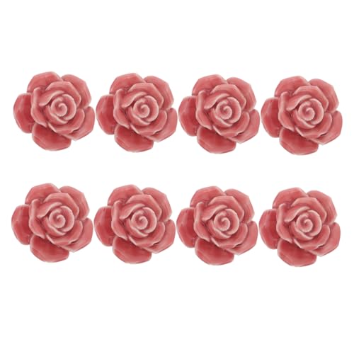 HONITANO 8 Stück Teiliges Rosa Keramik Türknöpfe mit Retro Rosenmotiv Vintage Schrankgriffe aus Porzellan Geeignet für Küchenschränke Kommoden Kleiderschränke und Möbel mit HONITANO 8 Stück Teiliges Rosa Keramik Türknöpfe mit Retro Rosenmotiv Vintage Schrankgriffe aus Porzellan Geeignet für Küchenschränke Kommoden Kleiderschränke und Möbel mit von HONITANO