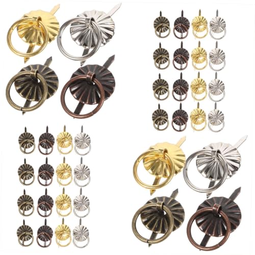 HONITANO 80 Stück Teiliges Vintage Mini Metallgriffe aus Robustem Eisen Runde Ring Designs für Kommoden Kleiderschränke und DIY Möbel Vielseitig für Wohn und Arbeitsräume Geeignet HONITANO 80 Stück Teiliges Vintage Mini Metallgriffe aus Robustem Eisen Runde Ring Designs für Kommoden Kleiderschränke und DIY Möbel Vielseitig für Wohn und Arbeitsräume Geeignet von HONITANO