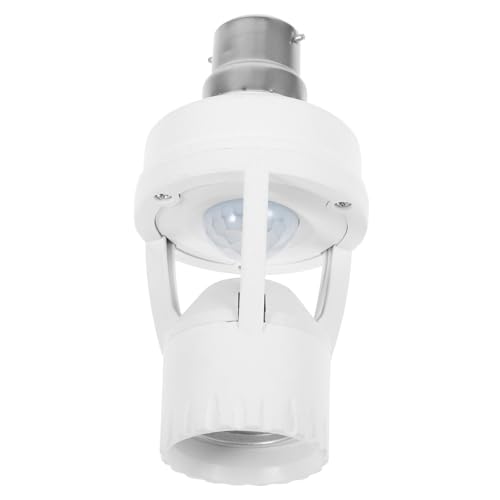 HONITANO Adapter mit Infrarot Bewegungssensor Energiesparender Lampenhalter für LED Leuchtmittel Einfache Installation Geeignet für Zuhause Schule Restaurant Hotel und Treppenbereiche von HONITANO