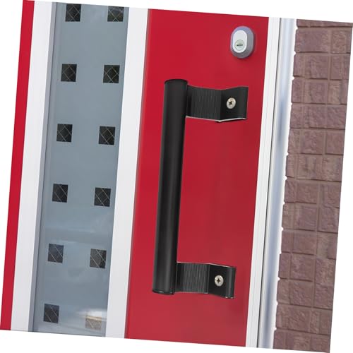 HONITANO Aluminiumlegierung Schiebetürgriff Schwarz Exposed Montage Robuster Türgriff für Fenster Schrank Schiebetüren Kompakter Moderner Griff für Einfache Bedienung von HONITANO