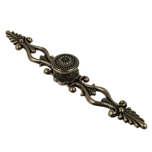 HONITANO Antike Bronze Schrankgriff Vintage Stil Zinklegierung Kommode Griffe für Küchenschränke und Langlebig Einfach zu Montieren Geeignet für Kleiderschrank und Bücherregal Klassisch von HONITANO
