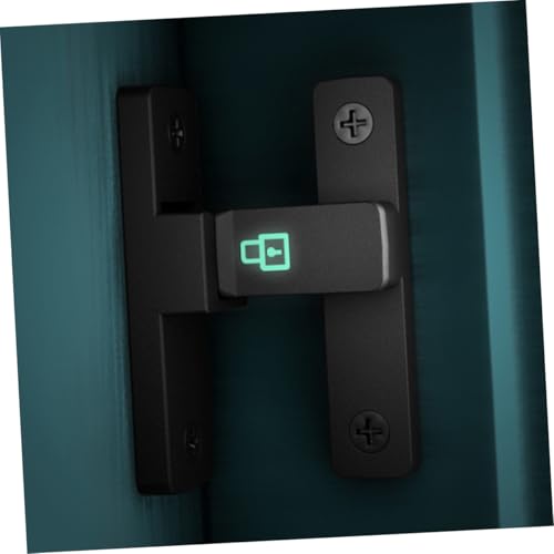 HONITANO Barn Door Lock Riegel mit Nachleuchtfunktion Selbstklebender Türriegel ohne Bohren Einstellbarer Schiebetürverschluss für Scheunentore Garagen Innentüren Schwarz Diebstahlschutz HONITANO Barn Door Lock Riegel mit Nachleuchtfunktion Selbstklebender Türriegel ohne Bohren Einstellbarer Schiebetürverschluss für Scheunentore Garagen Innentüren Schwarz Diebstahlschutz von HONITANO