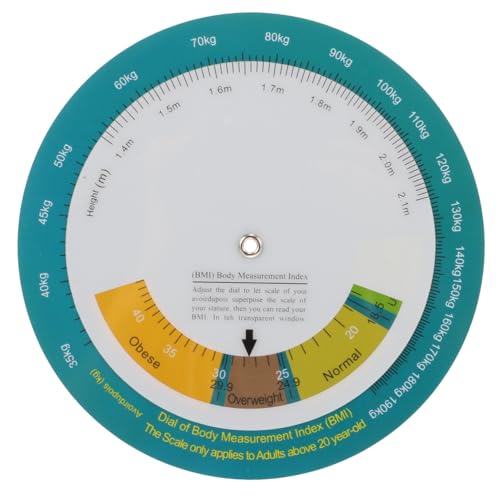 HONITANO Bmi Körpergewicht Messrad Wandchart Gesundheitsbewusstes Bmi Index Messwerkzeug Leicht Ablesbares Adipositas Hilfsmittel Geeignet für Erwachsene zur Schnellen Gewichtskontrolle HONITANO Bmi Körpergewicht Messrad Wandchart Gesundheitsbewusstes Bmi Index Messwerkzeug Leicht Ablesbares Adipositas Hilfsmittel Geeignet für Erwachsene zur Schnellen Gewichtskontrolle von HONITANO