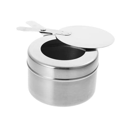 HONITANO Brennstoffbehälter mit Deckel für Chafer Speisenwärmer Buffet Warmhaltebox Rostfrei Passend für Standard Chafer Brennpaste Langlebig und Leicht zu Reinigen HONITANO Brennstoffbehälter mit Deckel für Chafer Speisenwärmer Buffet Warmhaltebox Rostfrei Passend für Standard Chafer Brennpaste Langlebig und Leicht zu Reinigen von HONITANO